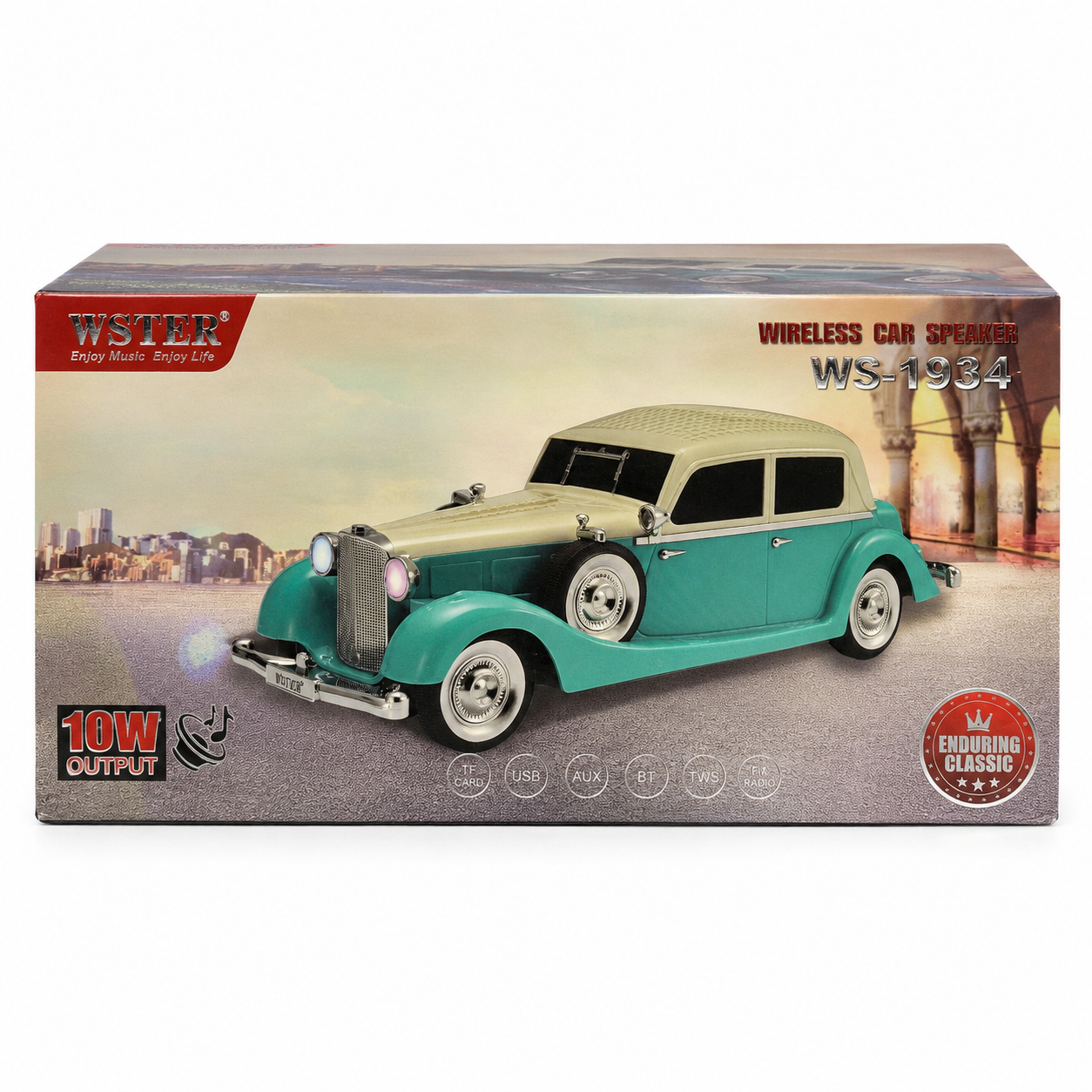 WSTER WS-1934 Wireless Bluetooth Car Speaker