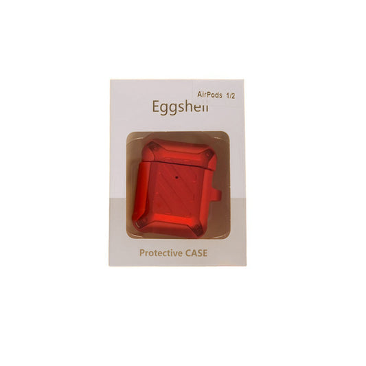 Eggshell Protective Case for Airpods 1/2 - Red