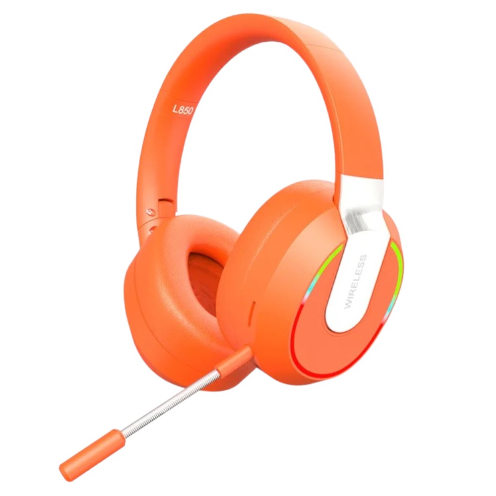 Wireless Bluetooth Gaming Headphones L850 Orange Cell Phone Repair TX