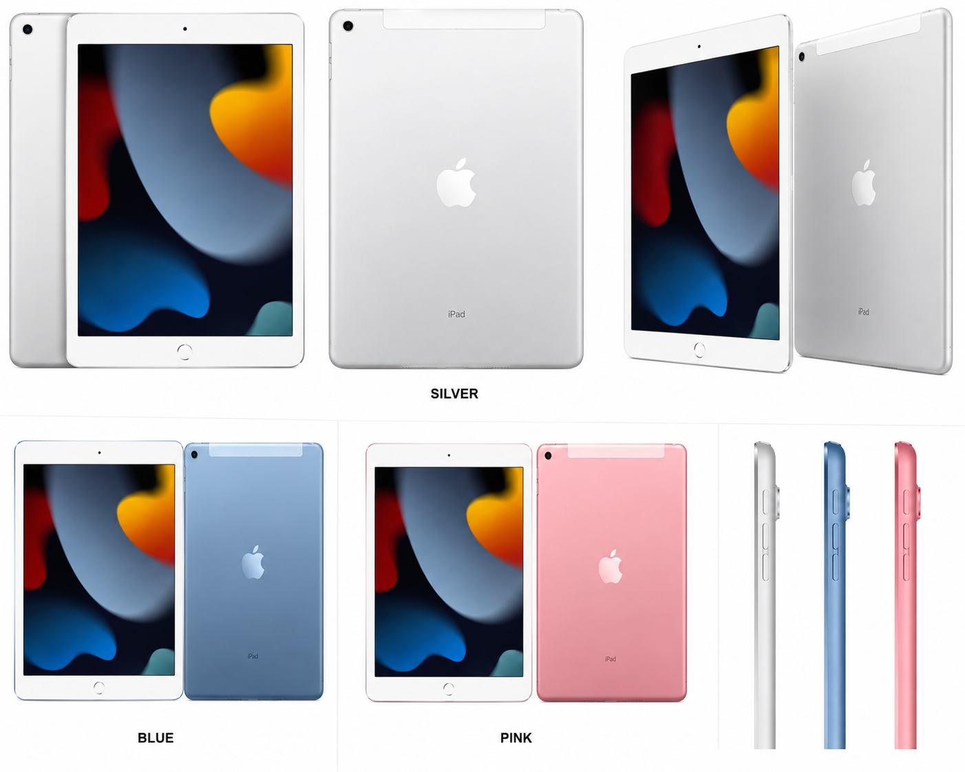Apple iPad 9th Generation Wi-Fi + Cellular (Unlocked) – Refurbished