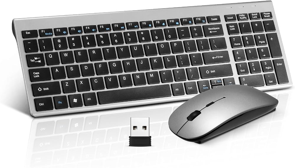 Wireless Ultra Thin Keyboard and Mouse Combo
