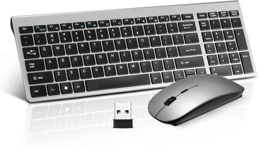 Wireless Ultra Thin Keyboard and Mouse Combo