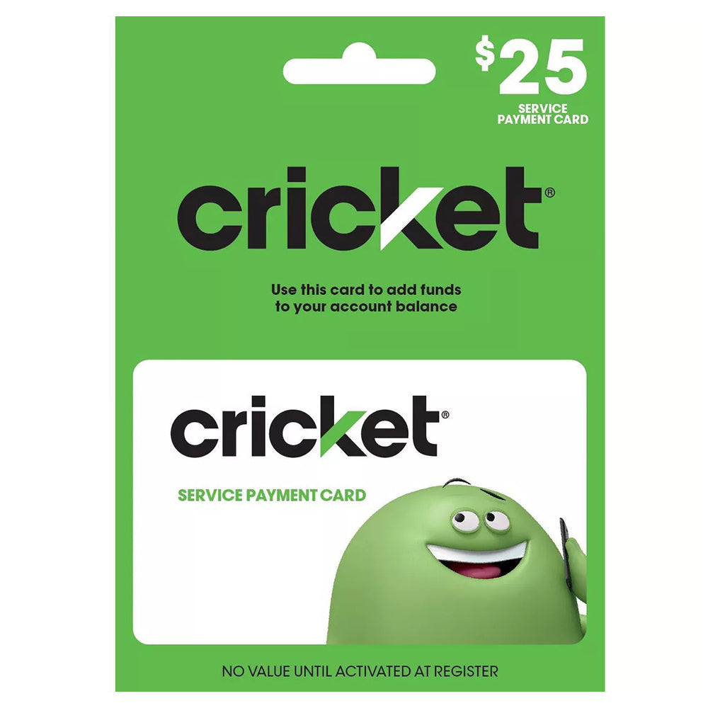 Cricket Mobile $25 Plan (Payment)