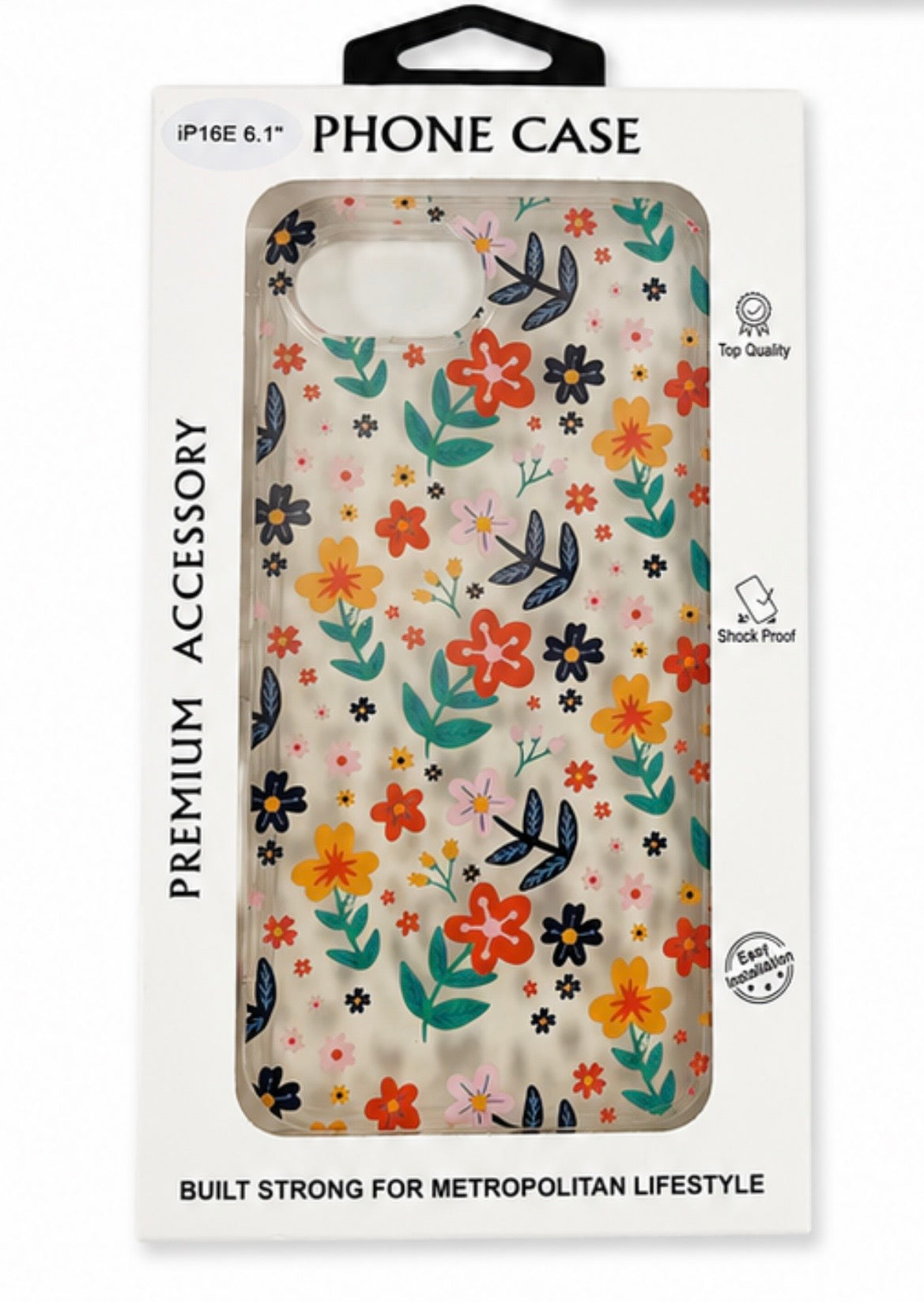 Colorful Floral case for iPhone 16E (6.1)