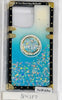 Glitter Ring Holder Case for IPhone 13 Pro- Blue
