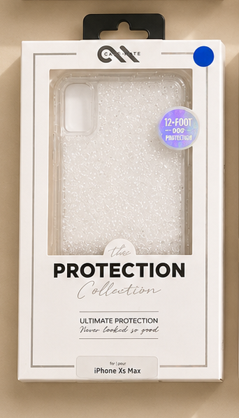 Clear glitter Case for iPhone Xs Max