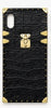 Luxury Crocodile Pattern Black Phone Case for iPhone XR