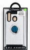 Black and Silver Hard Case With Ring Stand for Samsung A20/A205