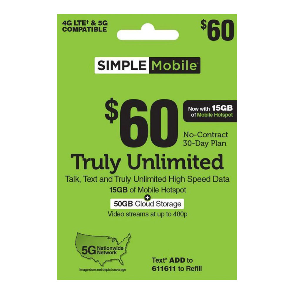 Simple Mobile $60 Plan (Payment)