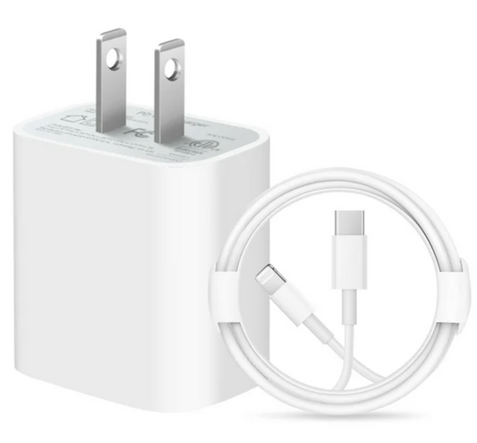 iPhone Type C to Lightning and 20W Wall Charger Adaptor Set