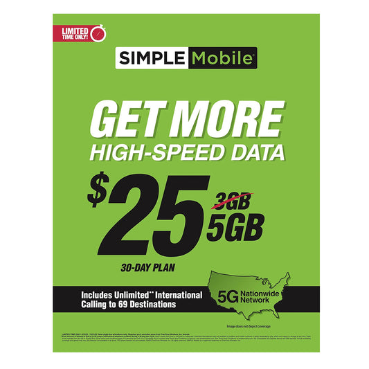 Simple Mobile $25 Plan (Payment)