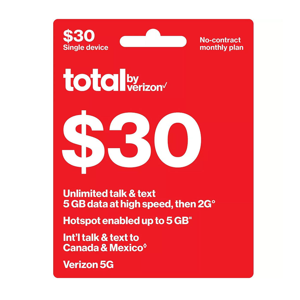 Total Wireless $30 Plan (Payment)