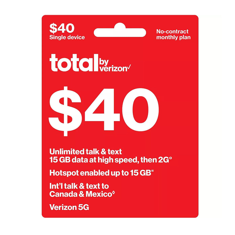 Total Wireless $40 Plan (Payment)