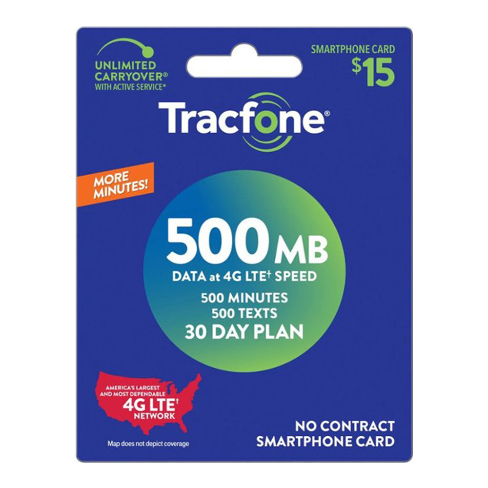 Tracfone 500 MB  $15 Plan (Payment)
