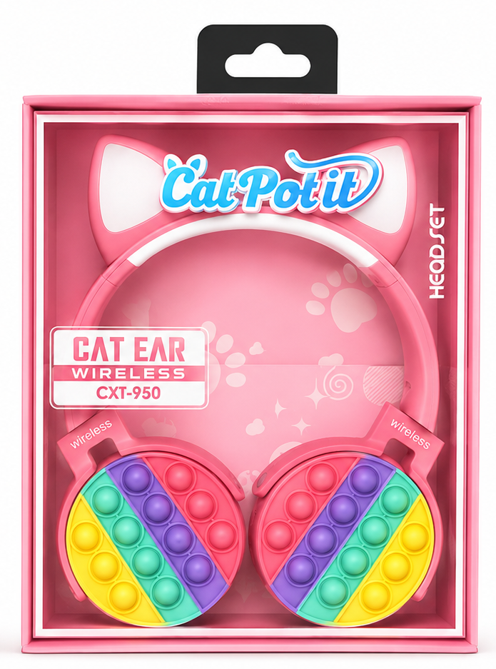 Cat Ear Wireless, Pop Bubble On- Ear  Headphone