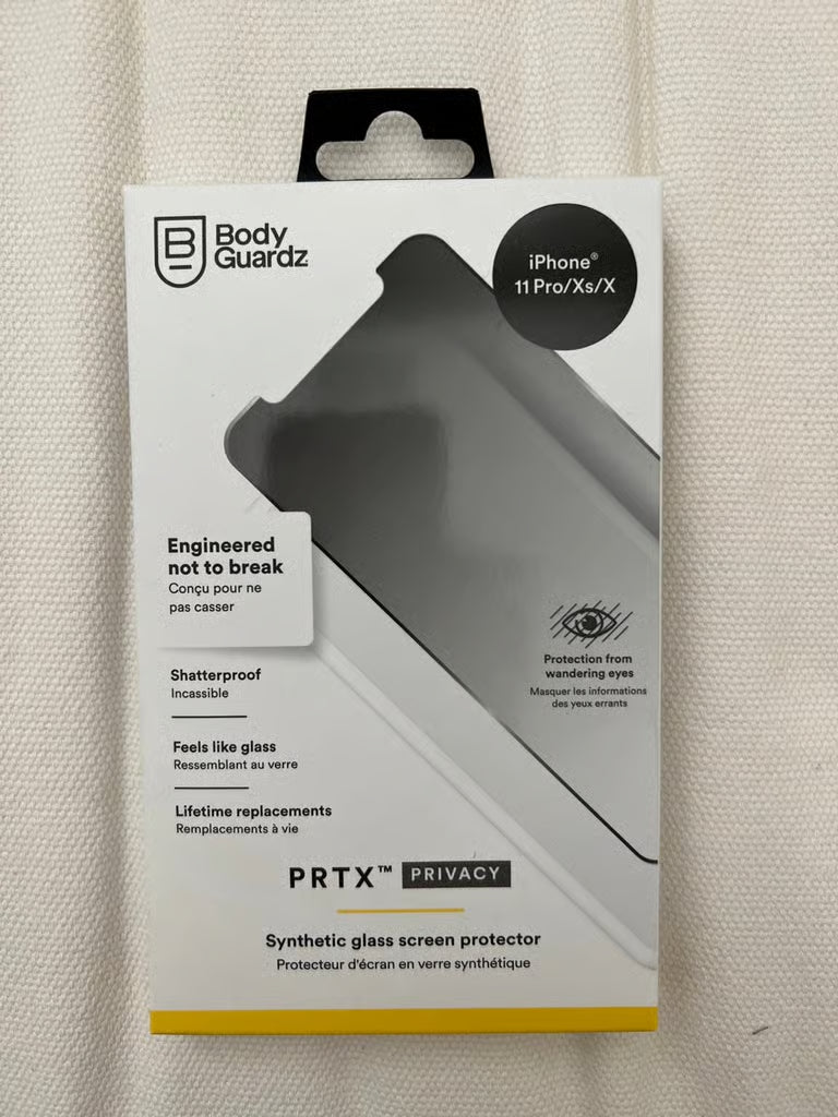 Body Guardz PRTX Privacy screen Protector for iPhone 11Pro/Xs/X