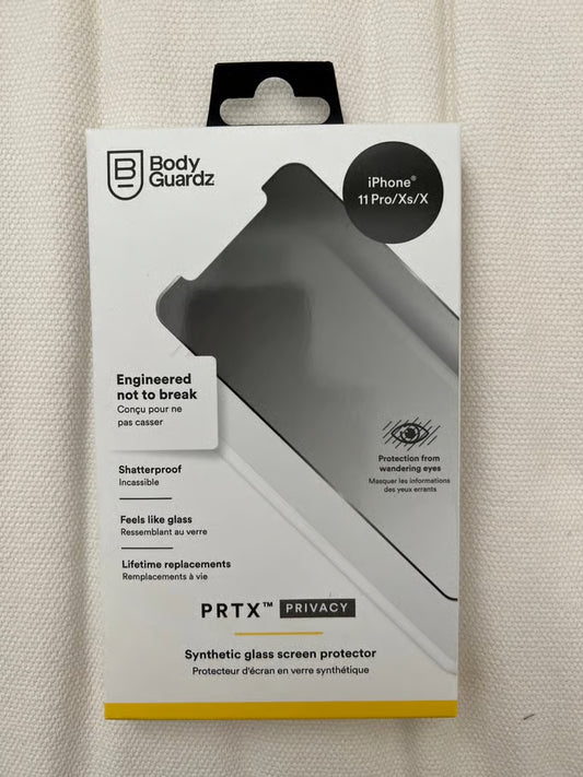 Body Guardz PRTX Privacy screen Protector for iPhone 11Pro/Xs/X