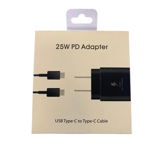 25W PD Adapter USB Type-C to Type-C Cable