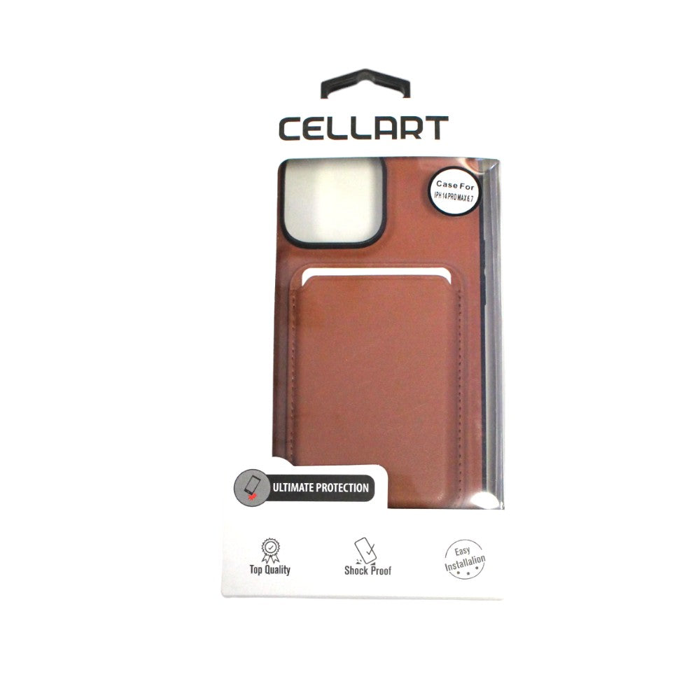 Cellart Phone Case for iPhone 14 Pro Max - Brown