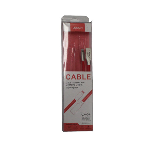 Data Transmit & Charging Cable UX-04 - Red