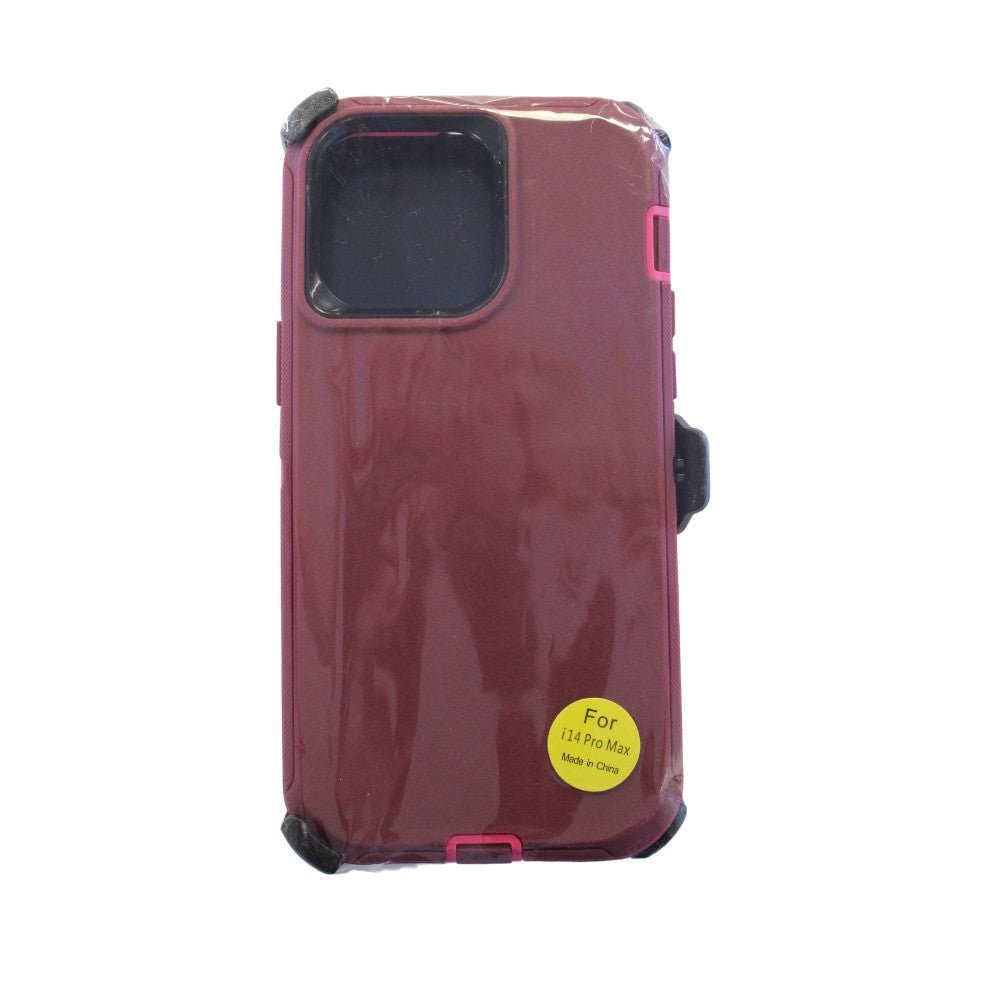 Phone Case for iPhone 14 Pro Max - Dark Red