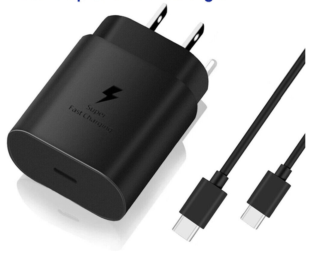 25W Type C Wall Adapter to Type-C to Type C Cable (Fast Charging)